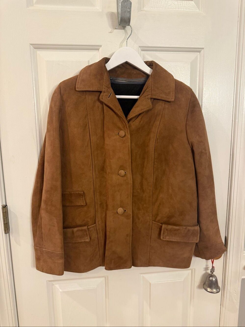 Vintage Brown Leather Jacket w/Zip Out Lining Sz M EUC